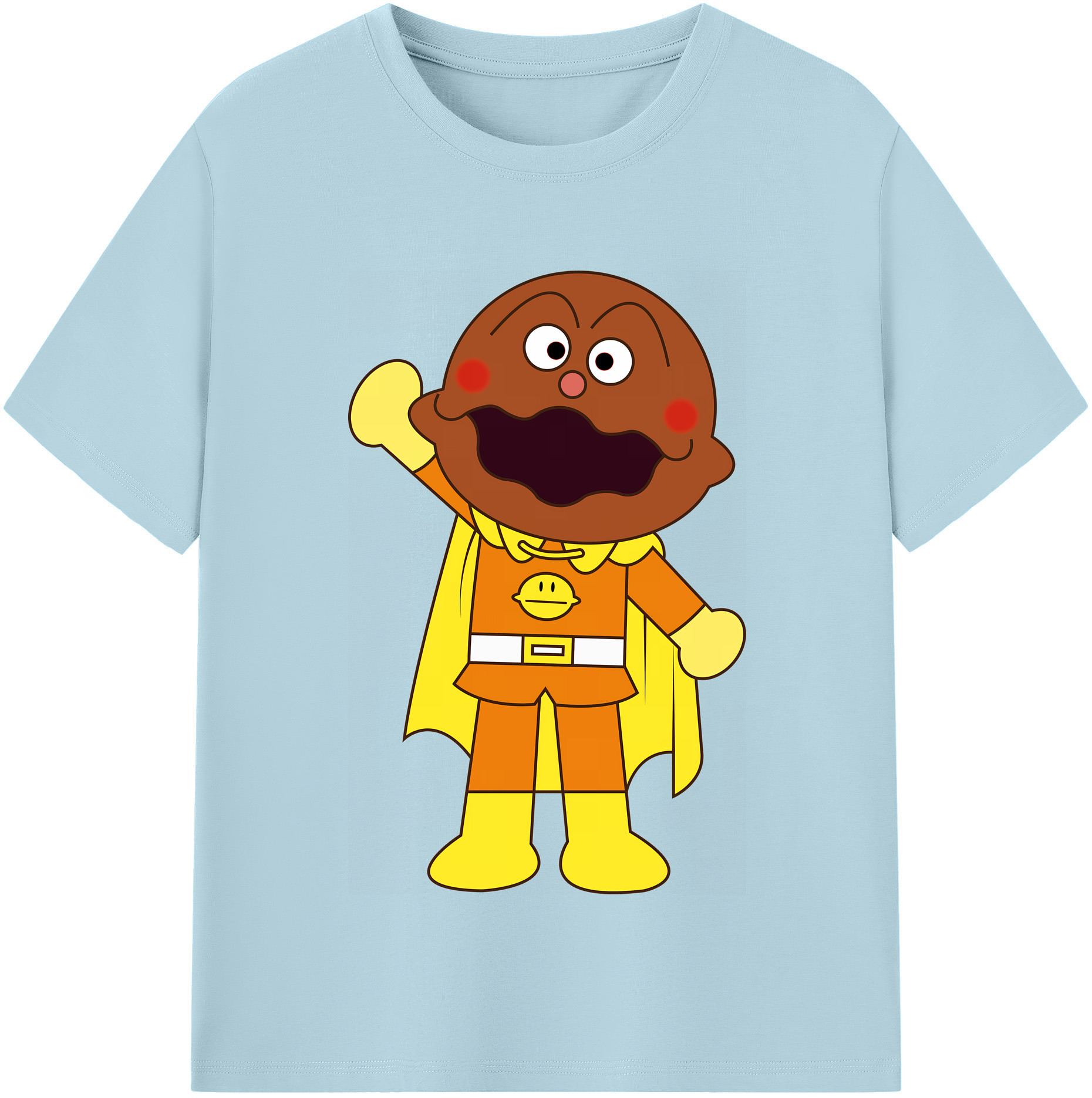 （画像用） アンパンマン Anpanman 綿100％半袖Tシャツ（フロントプリント）
